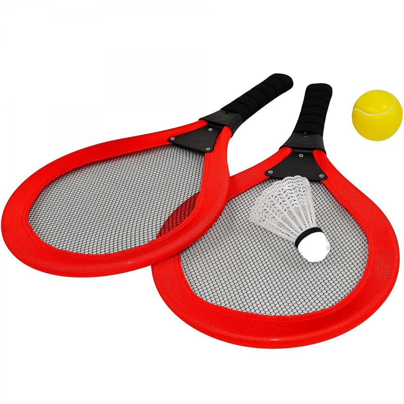 Enero Set Of 2 Rackets, Shuttle, Ball For Tennis And Badminton Toys balls, sets