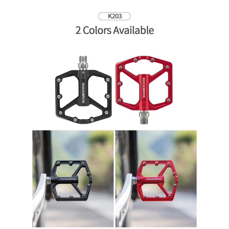 Rockbros K203-BK bicycle pedal set - black fekete sets