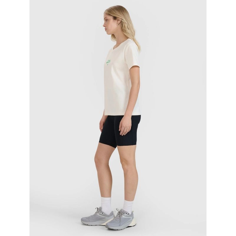 Women's regular printed T-shirt 4F 4FRSS25TTSHF2786-11S póló