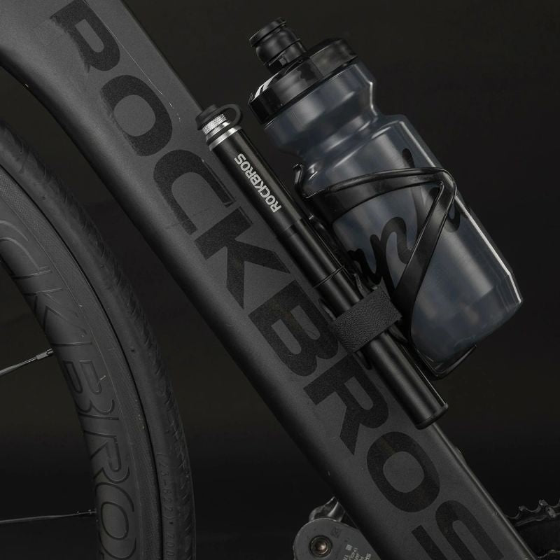 Rockbros JG-PB-004 lightweight bicycle pump with pressure gauge - black fekete pumpa 304004-211902