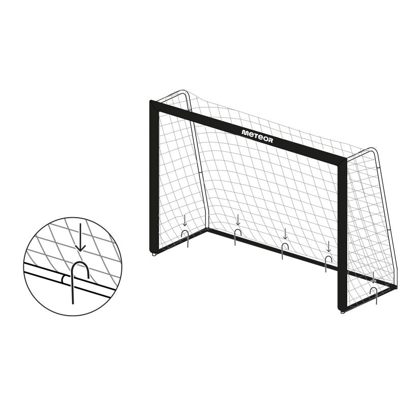 Meteor football goal cm uniw training equipment