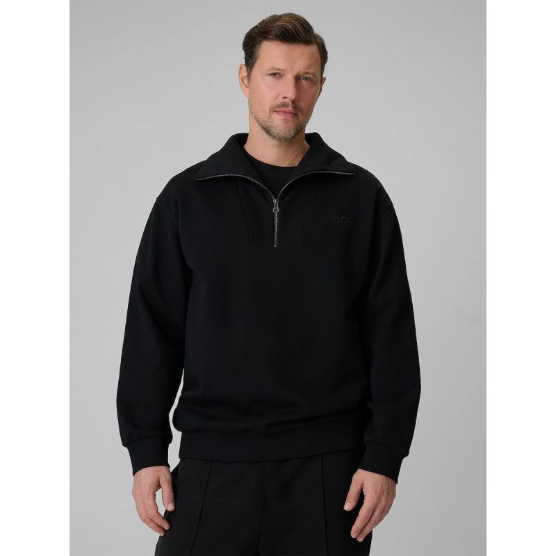 Men's regular sweatshirt without hood 4F