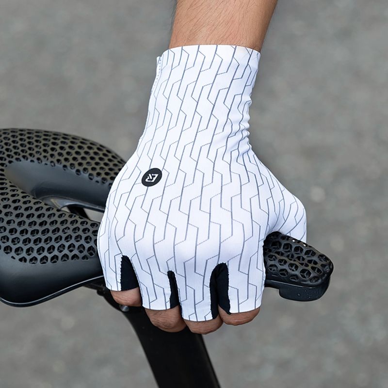 Rockbros Road Cycling Gloves Size: - Black and White fekete kesztyű