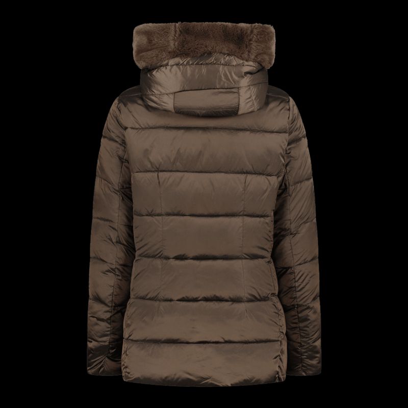 CMP women's winter with hood, sports, insulated, brown ( ) barna dzseki
