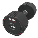 Body Sculpture TPU dumbbell BW 133 16 KG fekete edzőfelszerelés BW13316KG