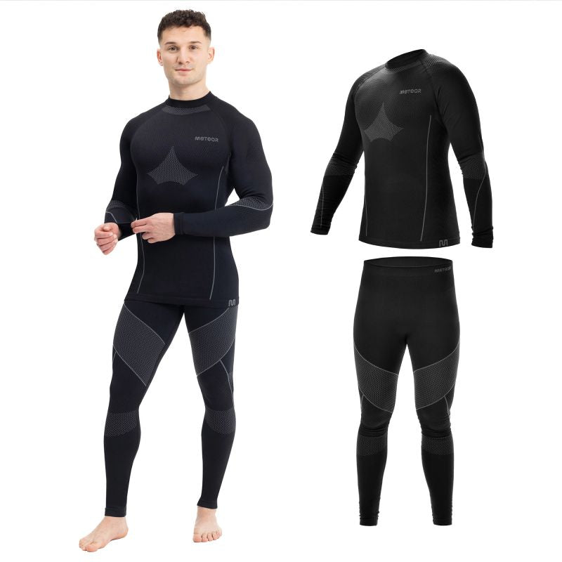 Meteor thermal underwear XL/XXLblack fekete férfi termoaktív ruha 16688