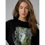 4F Women's loose sweatshirt without hood ruházat 4FRSS26TSWSF2837-20S