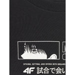 Boy's oversize T-shirt with print 4F 4FJRAW25TTSHM3065-20S