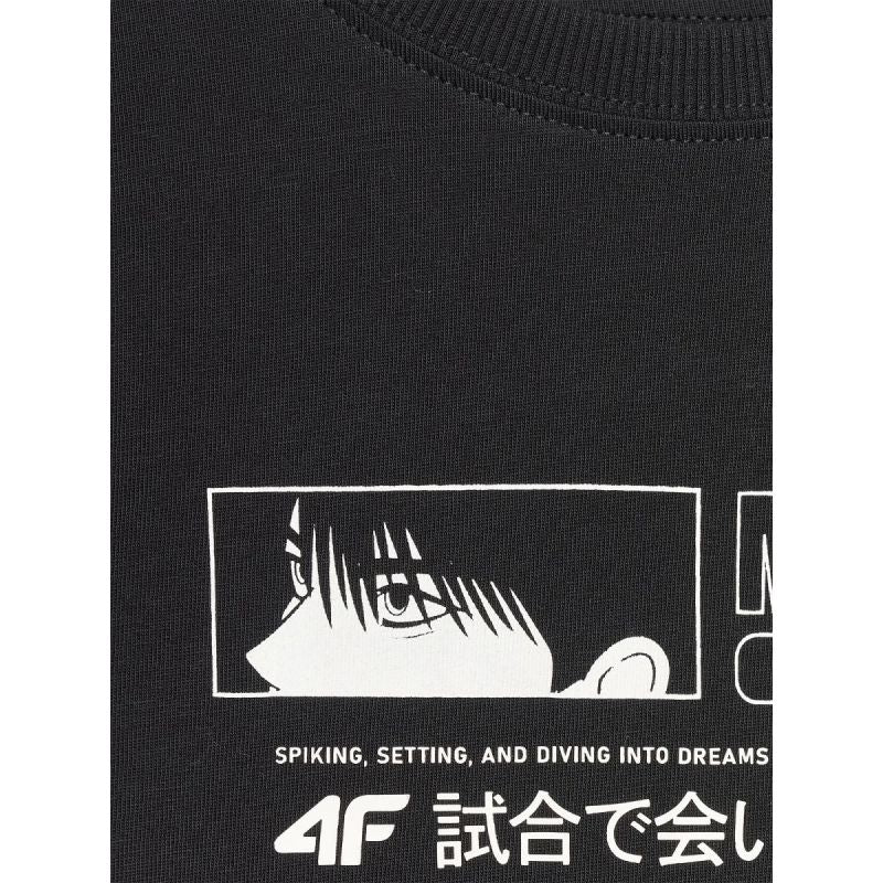 Boy's oversize T-shirt with print 4F 4FJRAW25TTSHM3065-20S