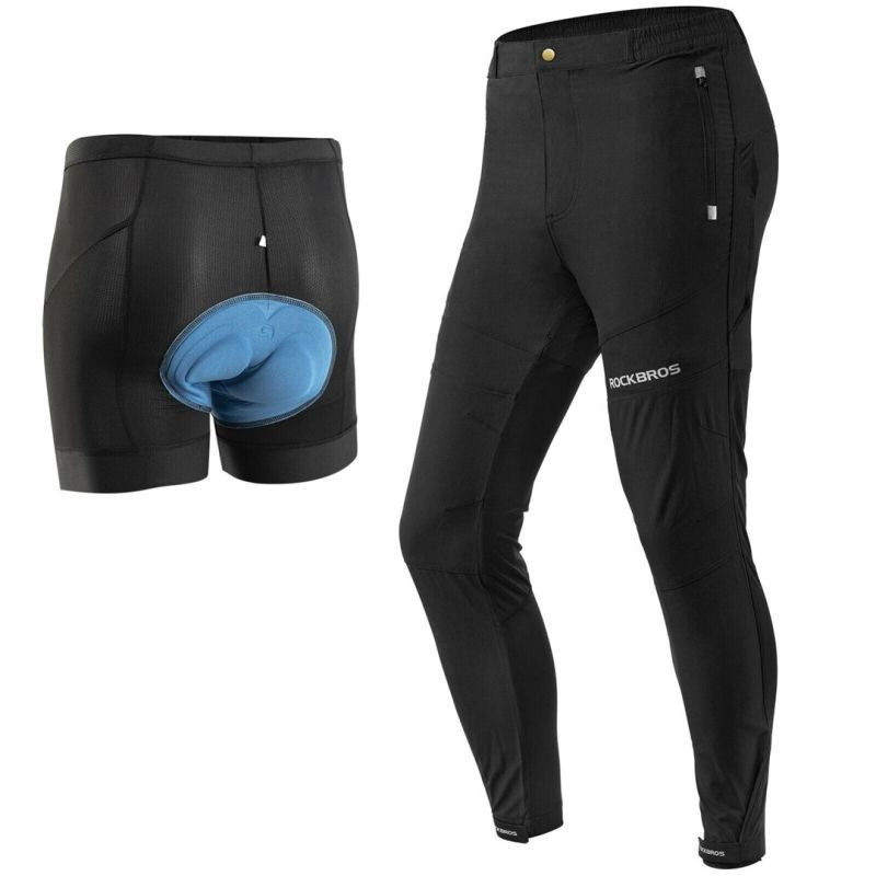 Rockbros Men's Cycling Black 2XL fekete nadrág