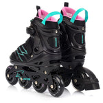 Meteor M 34-38 Buzzy Roller Skates Black/Pink/Mint