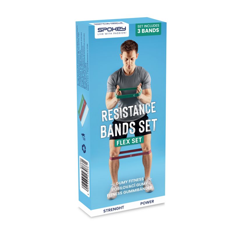 Spokey Flex Set SPK-943086 resistance bands Edzőfelszerelés