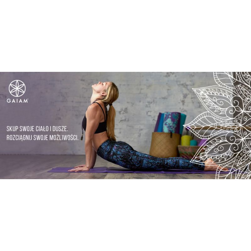 Yoga mat Gaiam &quot;SUNDIAL LAYERS&quot; 6mm 62432