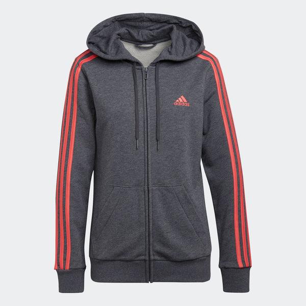 Adidas Essentials French Terry 3-Stripes cipzáros , női kapucnis pulóver - Sportmania.hu