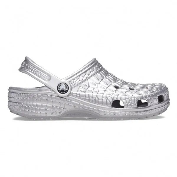 Classic Metallic Crocskin Clog - Sportmania.hu