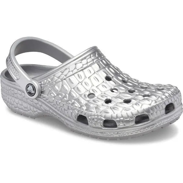 Classic Metallic Crocskin Clog - Sportmania.hu