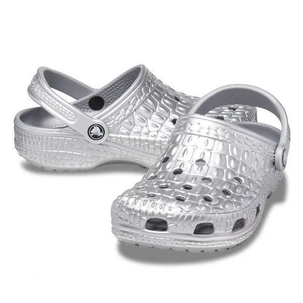 Classic Metallic Crocskin Clog - Sportmania.hu