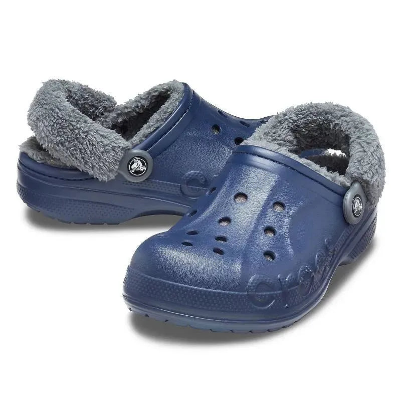 Crocs Baya Lined Fuzz Strap Clog unisex Papucs