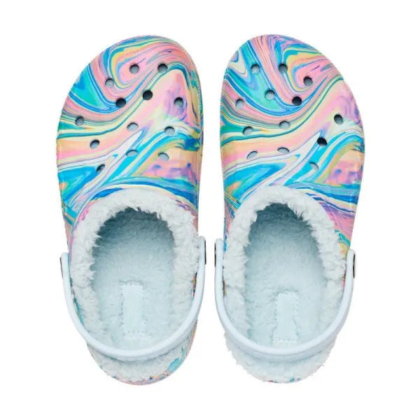 Crocs Baya Lined Printed papucs, gyerek - Sportmania.hu