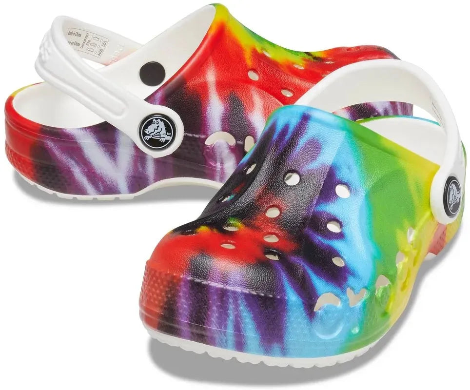 Crocs Baya TieDye Graphic papucs, gyerek - Sportmania.hu