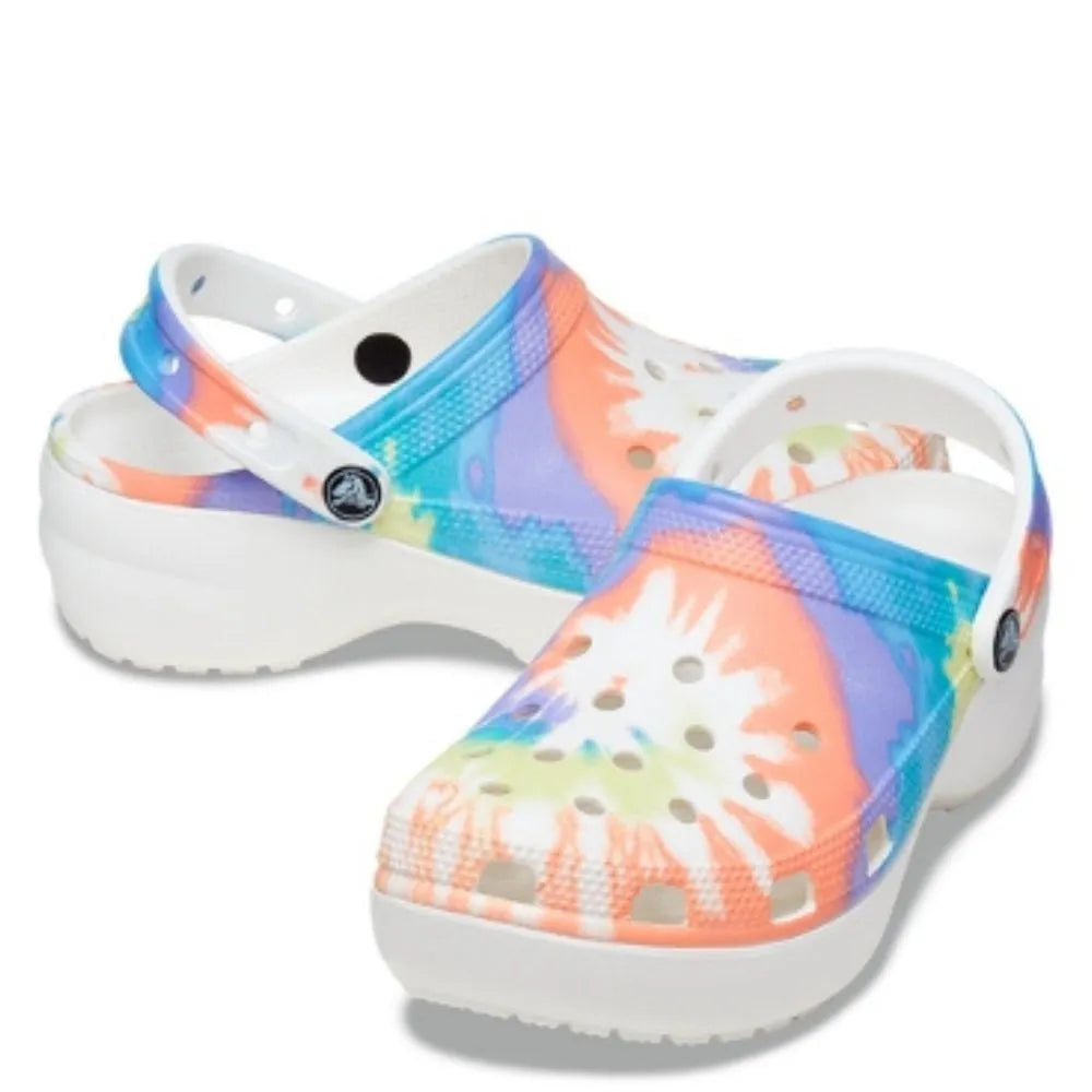 Crocs Classic Platform Tie Dye Graph Clog W Papucs - Sportmania.hu