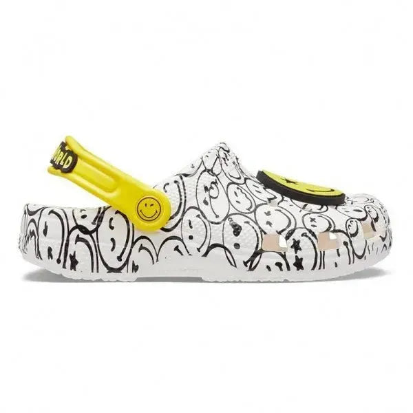 Crocs ClassicSmileyWorldCharmClogK gyerek Papucs