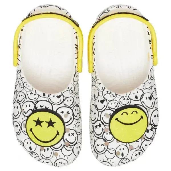Crocs ClassicSmileyWorldCharmClogK gyerek Papucs