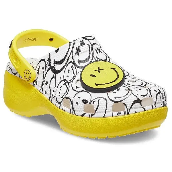 Crocs ClscPlatformSmileyWorldCharmCg Papucs - Sportmania.hu