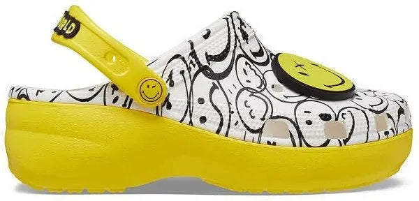 Crocs ClscPlatformSmileyWorldCharmCg Papucs - Sportmania.hu