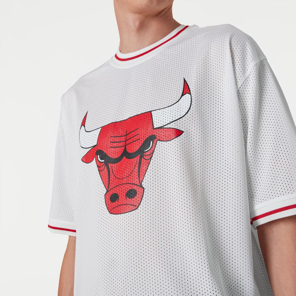 New Era Chicago Bulls NBA Logo Oversized White Mesh póló - Sportmania.hu