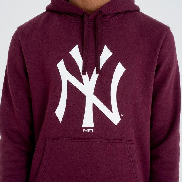 New York Yankees Team Logo Maroon kapucnis pulóver - Sportmania.hu