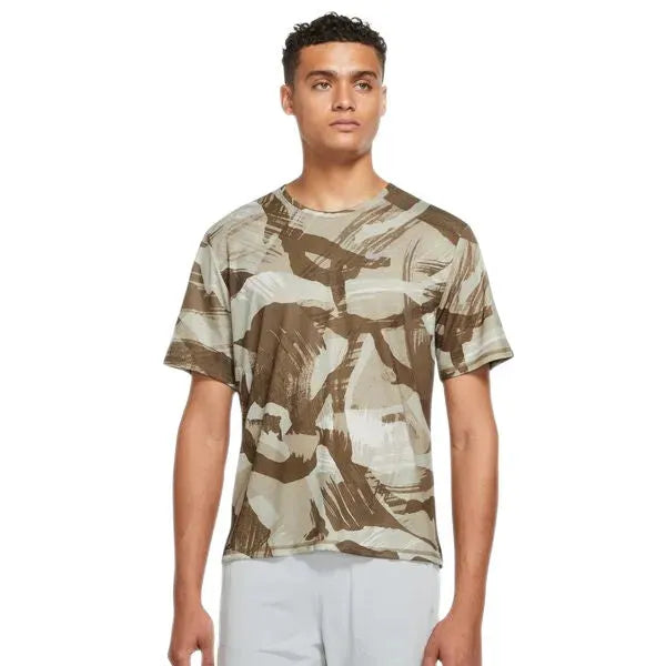 Nike Dri-FIT Miler-Men\'s Short-Sleeve Camo Running Top férfi póló