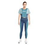 Nike Dri-FIT One-Womens Color-Block Short-Sleeve Training női crop top
