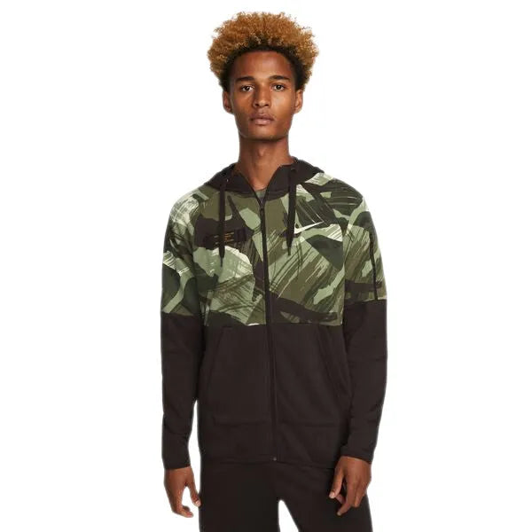 Nike Dri-FIT Fleece Full-Zip Camo Fitness pulóver kapucnis pulóver - Sportmania.hu