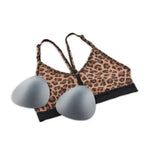 Nike_ Nike Indy-Womens Light-Support 1-Piece Pad V-Neck Leopard Print Sports Bra Sportmelltartó - Sportmania.hu