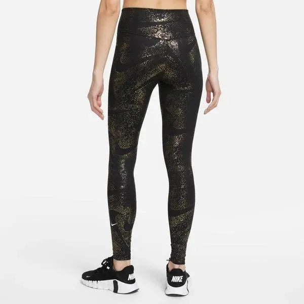 Nike_ Nike One-Women\'s Mid-Rise Printed Leggings