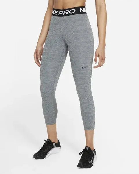 Nike_ Nike Pro 365-Women\'s Mid-Rise Cropped Mesh Panel Leggings Nadrág - Sportmania.hu