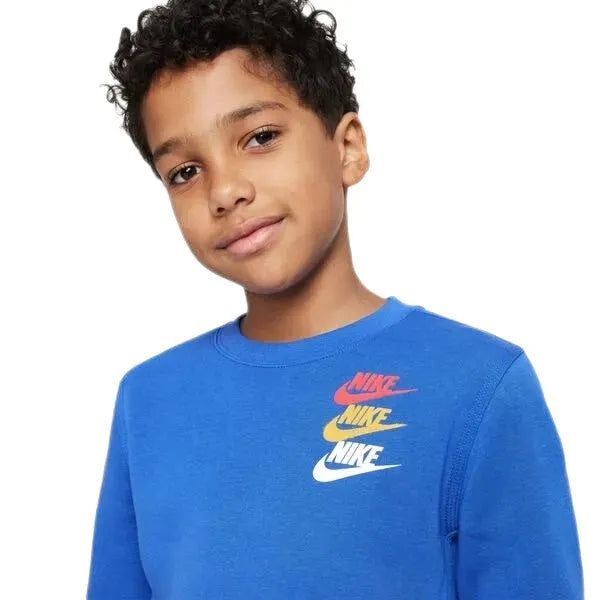 Nike_ Nike Sportswear Standard Issue Big Kids (Boys) Fleece Sweatshirt Póló Hosszú ujjú póló