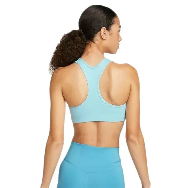 Nike_ Nike Swoosh-Women\'s Medium-Support Graphic Sports Bra Sportmelltartó - Sportmania.hu