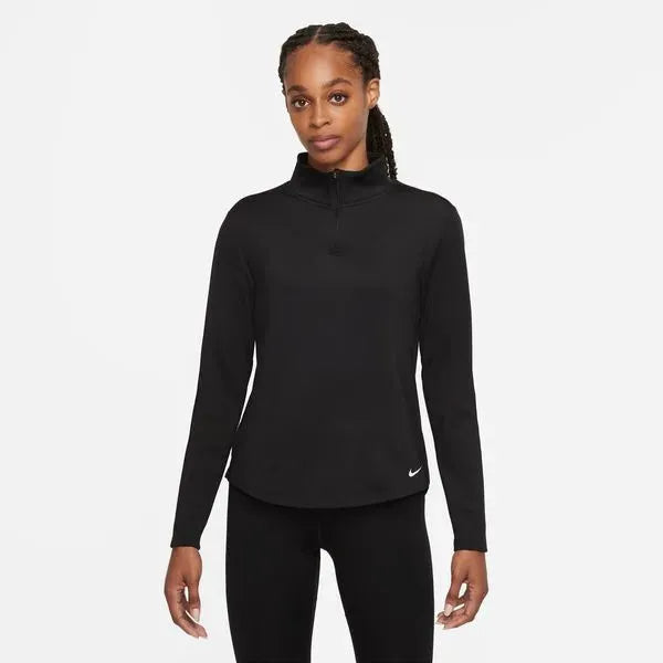 Nike_ W NK ONE TF STD LS HALF ZIP Hosszú ujjú póló