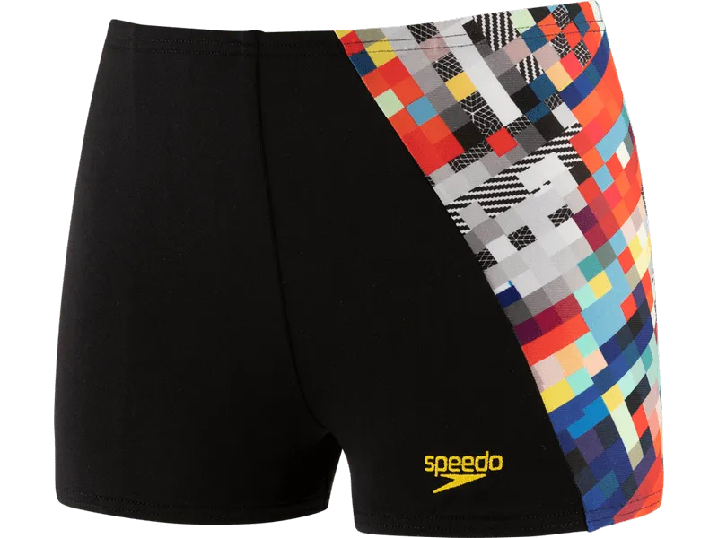 Speedo GlitchCode Digital ALV Aquashort(UK) gyerek Fürdőruha