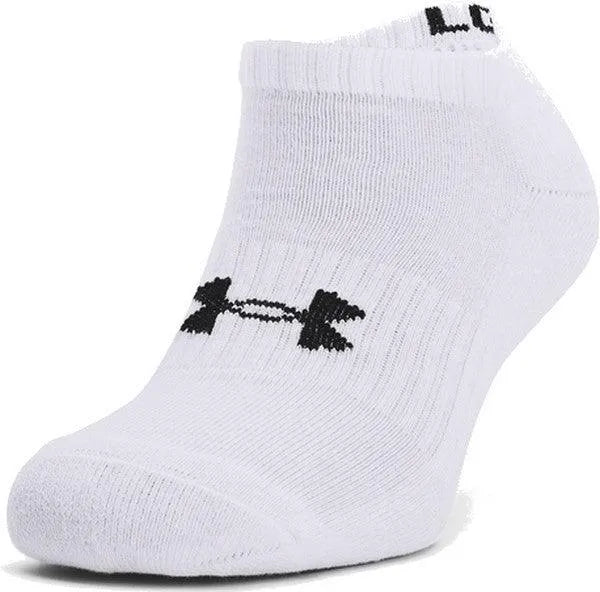 Under Armour Core No Show 3 darabos szett, fehér Zokni 1363241-100