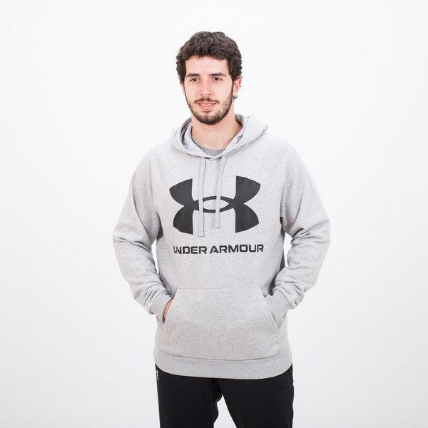 Under Armour Rival Fleece Big logo HD férfi kapucnis pulóver, szürke - Sportmania.hu