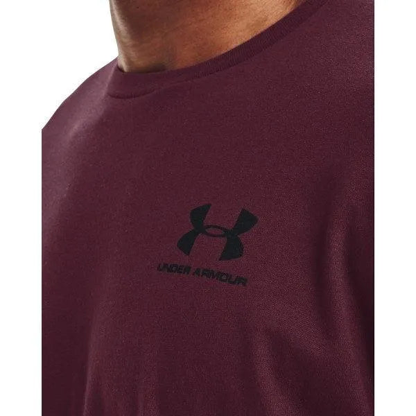 Under Armour Sportstyle Left Chest LS póló, bordó Hosszú ujjú póló Hosszú ujjú póló - Sportmania.hu