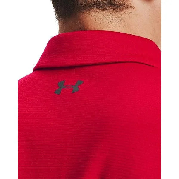 Under Armour Tech Piros Galléros férfi póló